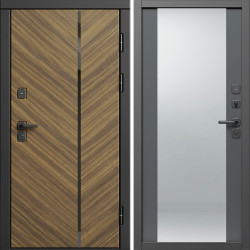 Входная дверь Termo-Door Санрайз - Зеркало Grey Софт