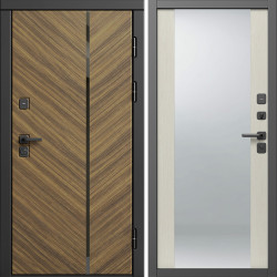 Входная дверь Termo-Door Санрайз - Зеркало лиственница
