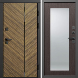 Входная дверь Termo-Door Санрайз - Зеркало Триумф венге