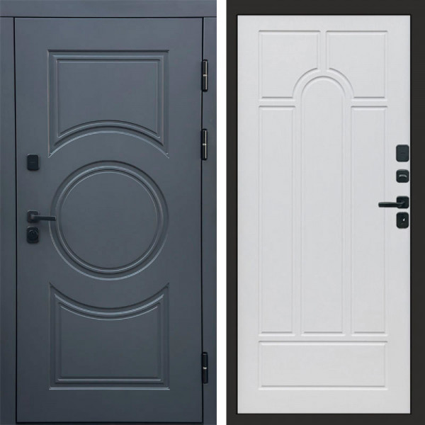 Входная дверь Termo-Door Сфера - Арка белое дерево