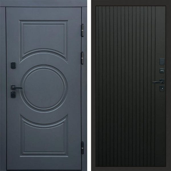 Входная дверь Termo-Door Сфера - Flat Черный кварц