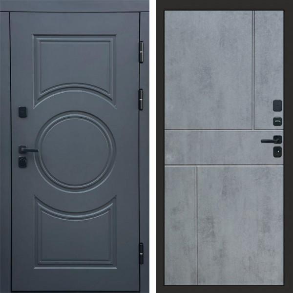Входная дверь Termo-Door Сфера - Горизонт бетон темный