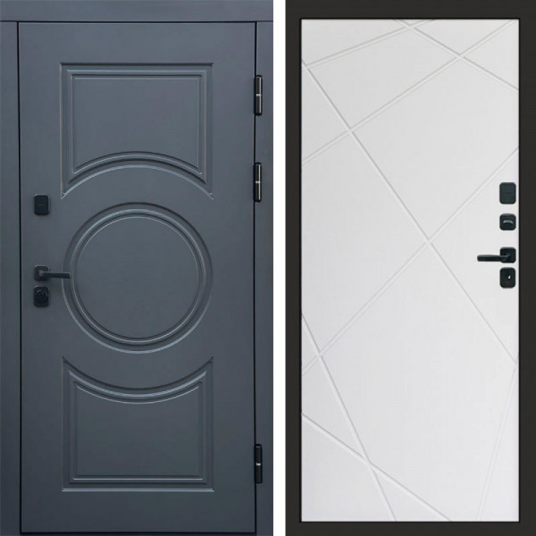 Входная дверь Termo-Door Сфера - Лучи белый