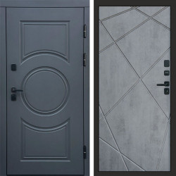 Входная дверь Termo-Door Сфера - Лучи бетон темный