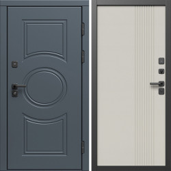 Входная дверь Termo-Door Сфера - Страйп Слоновая Кость