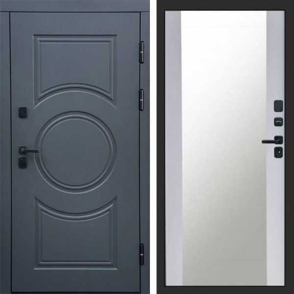 Входная дверь Termo-Door Сфера - Зеркало белый софт