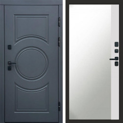 Входная дверь Termo-Door Сфера - Зеркало Фацет Белый софт