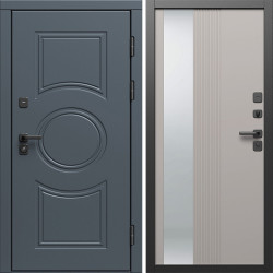 Входная дверь Termo-Door Сфера - Зеркало Люмис Капучино
