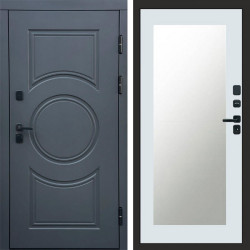 Входная дверь Termo-Door Сфера - Зеркало Триумф Белый софт