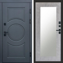 Входная дверь Termo-Door Сфера - Зеркало Триумф бетон светлый