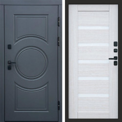 Входная дверь Termo-Door Сфера - Зеркало Триумф Царга лиственница 4500 / 5500