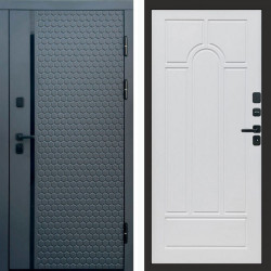 Входная дверь Termo-Door Simple Графит - Арка белое дерево