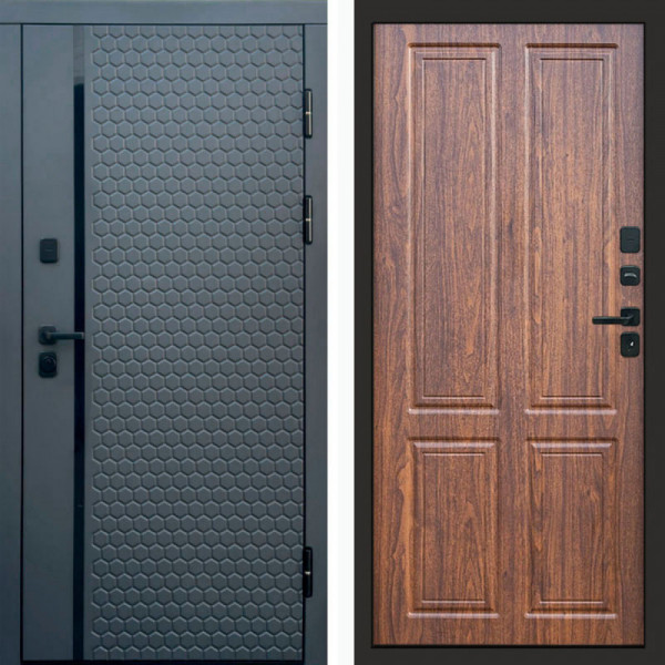 Входная дверь Termo-Door Simple Графит - Без серии Орех стандарт