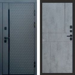 Входная дверь Termo-Door Simple Графит - Горизонт бетон темный