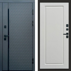 Входная дверь Termo-Door Simple Графит - Гранд Белый софт