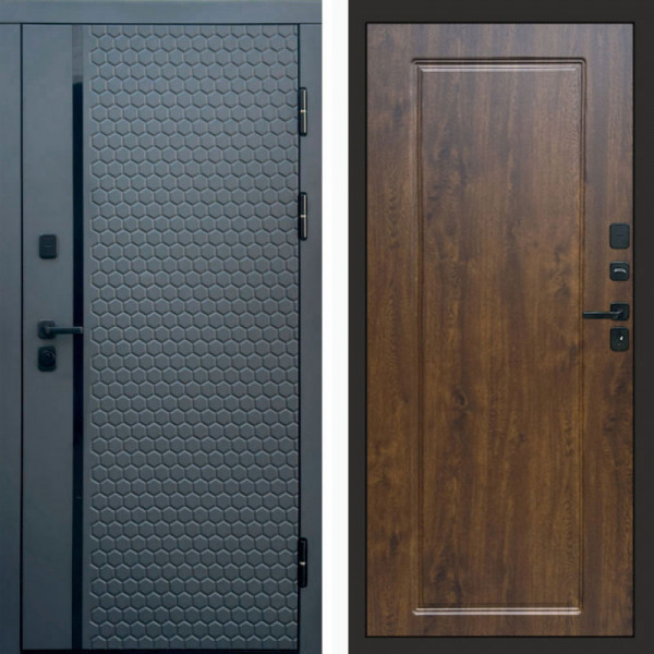 Входная дверь Termo-Door Simple Графит - Гранд Дуб