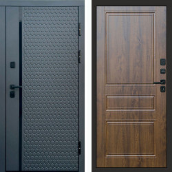 Входная дверь Termo-Door Simple Графит - Классика дуб