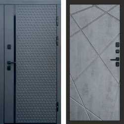 Входная дверь Termo-Door Simple Графит - Лучи бетон темный
