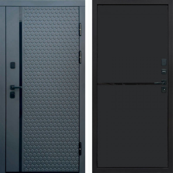 Входная дверь Termo-Door Simple Графит - Нео Black