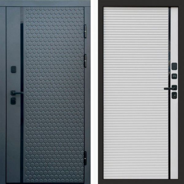 Входная дверь Termo-Door Simple Графит - Porte white