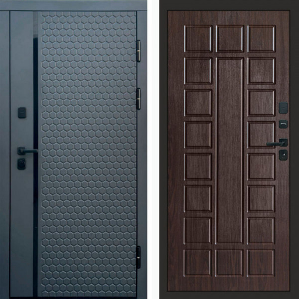 Входная дверь Termo-Door Simple Графит - Престиж венге