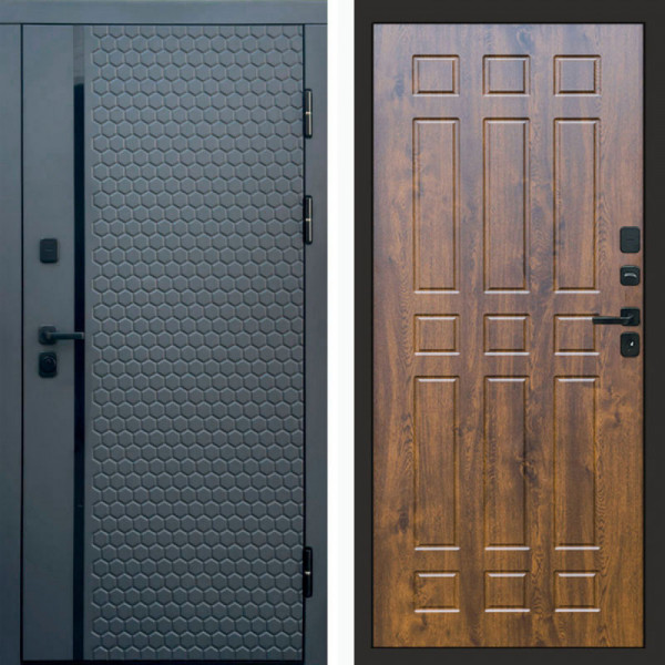 Входная дверь Termo-Door Simple Графит - Спарта дуб