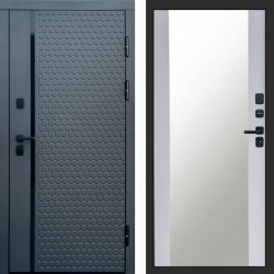 Входная дверь Termo-Door Simple Графит - Зеркало белый софт