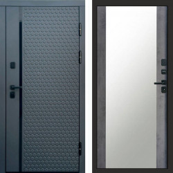 Входная дверь Termo-Door Simple Графит - Зеркало бетон темный