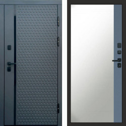 Входная дверь Termo-Door Simple Графит - Зеркало Фацет Grey софт