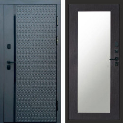 Входная дверь Termo-Door Simple Графит - Зеркало Триумф венге