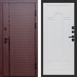 Входная дверь Termo-Door Simple Шоколад - Арка белое дерево