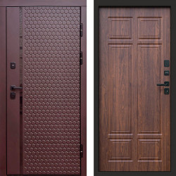 Входная дверь Termo-Door Simple Шоколад - Без серии Орех премиум