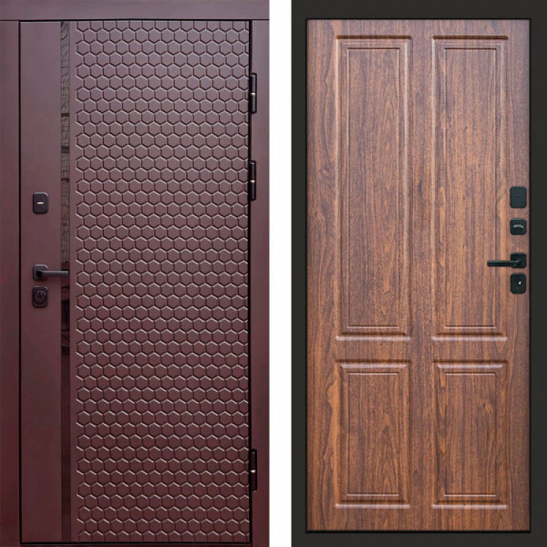 Входная дверь Termo-Door Simple Шоколад - Без серии Орех стандарт