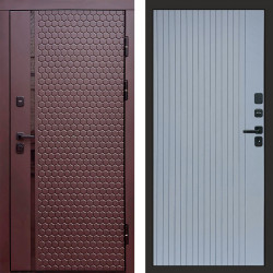 Входная дверь Termo-Door Simple Шоколад - Flat Grey софт