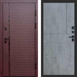 Входная дверь Termo-Door Simple Шоколад - Горизонт бетон темный