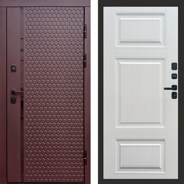 Входная дверь Termo-Door Simple Шоколад - Лион Лиственница