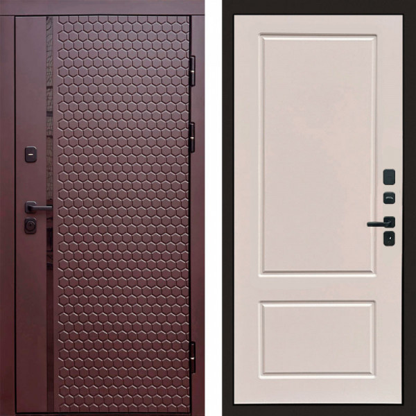 Входная дверь Termo-Door Simple Шоколад - Марсель Слоновая кость