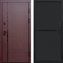 Входная дверь Termo-Door Simple Шоколад - Нео Black