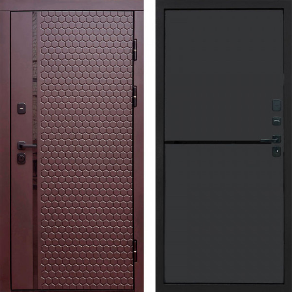Входная дверь Termo-Door Simple Шоколад - Нео Графит