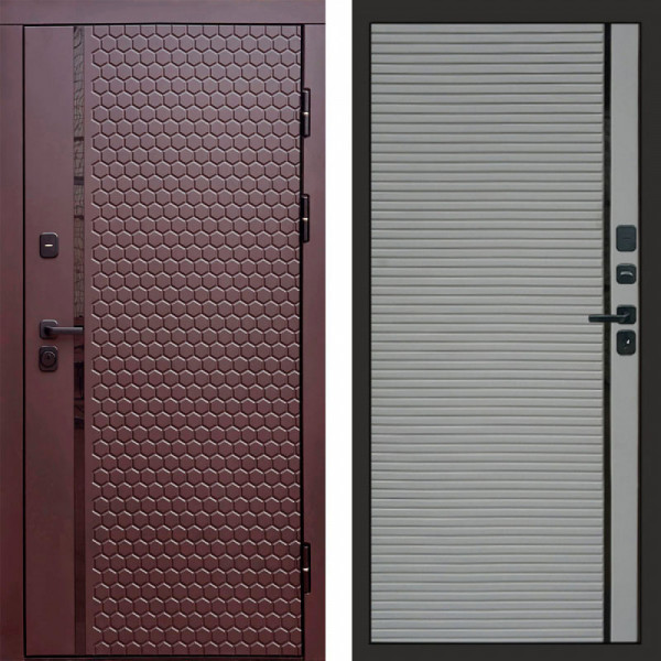 Входная дверь Termo-Door Simple Шоколад - Porte Grey софт