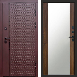 Входная дверь Termo-Door Simple Шоколад - Зеркало дуб