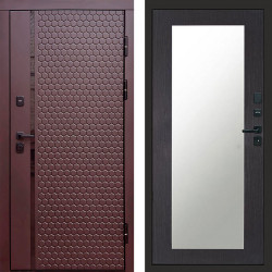 Входная дверь Termo-Door Simple Шоколад - Зеркало Триумф венге