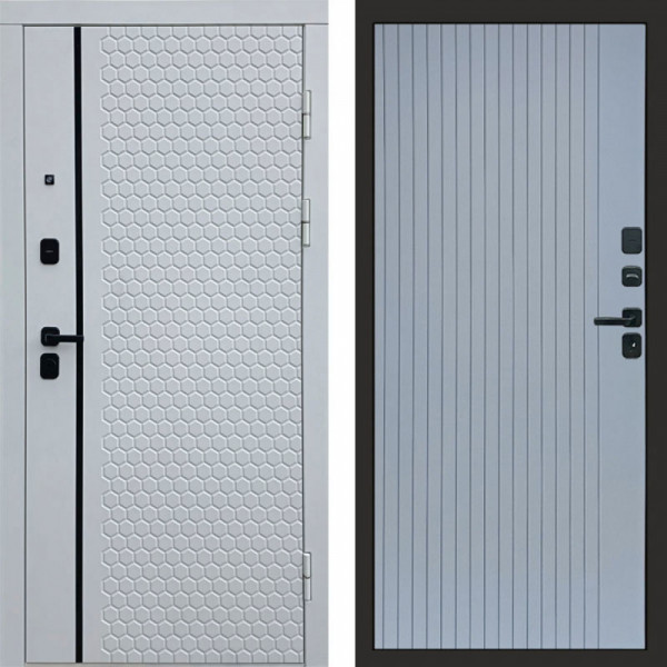 Входная дверь Termo-Door Simple White - Flat Grey софт