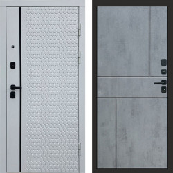 Входная дверь Termo-Door Simple White - Горизонт бетон темный