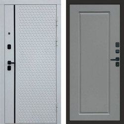 Входная дверь Termo-Door Simple White - Гранд Grey софт