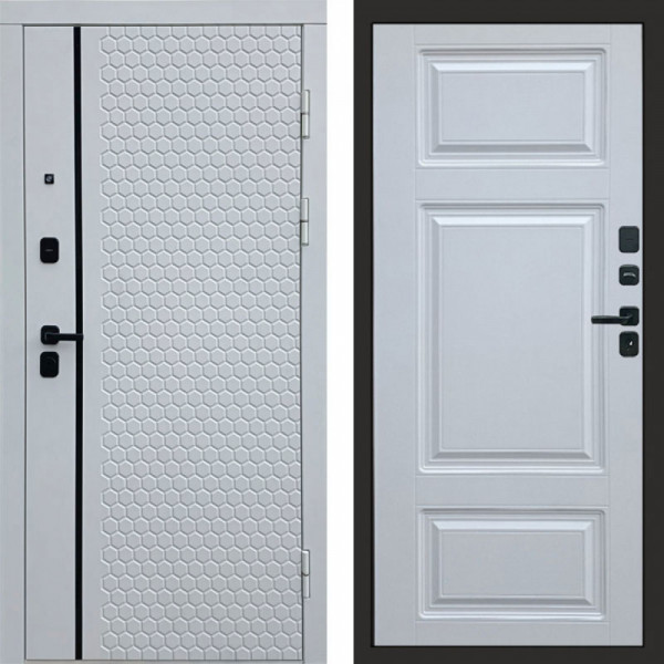 Входная дверь Termo-Door Simple White - Лион Белый софт