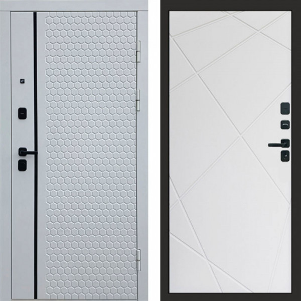 Входная дверь Termo-Door Simple White - Лучи белый