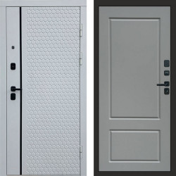 Входная дверь Termo-Door Simple White - Марсель Grey софт