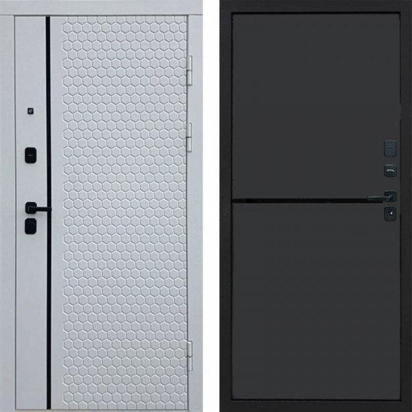 Входная дверь Termo-Door Simple White - Нео Графит