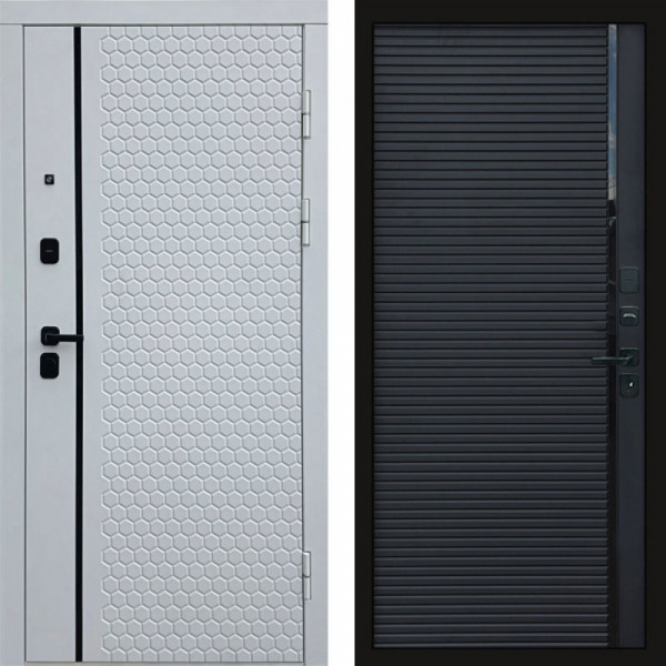 Входная дверь Termo-Door Simple White - Porte black